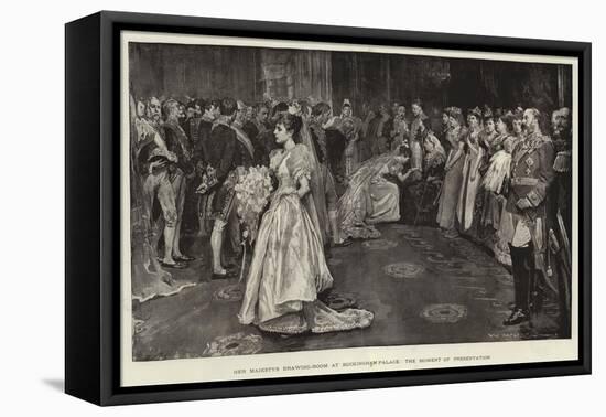 Her Majesty's Drawing-Room at Buckingham Palace, the Moment of Presentation-William Hatherell-Framed Premier Image Canvas