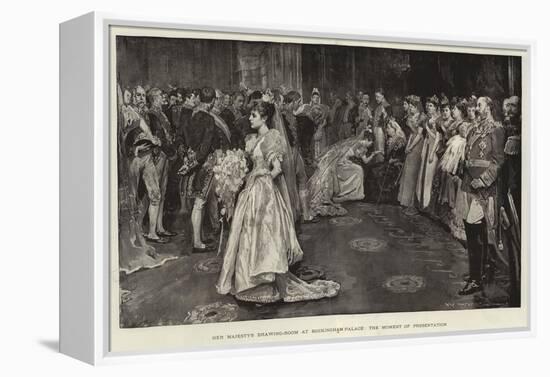 Her Majesty's Drawing-Room at Buckingham Palace, the Moment of Presentation-William Hatherell-Framed Premier Image Canvas