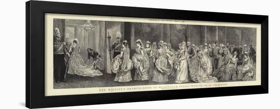 Her Majesty's Drawing Room at Buckingham Palace, Waiting to Be Presented-Arthur Hopkins-Framed Giclee Print