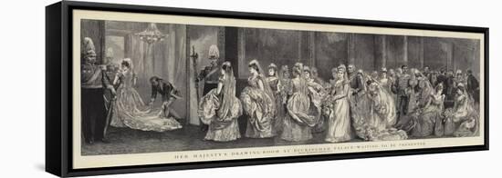 Her Majesty's Drawing-Room at Buckingham Palace, Waiting to Be Presented-Arthur Hopkins-Framed Premier Image Canvas