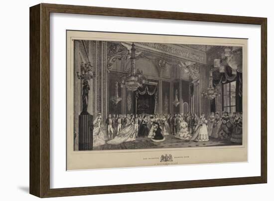 Her Majesty's Drawing-Room at Buckingham Palace-null-Framed Giclee Print