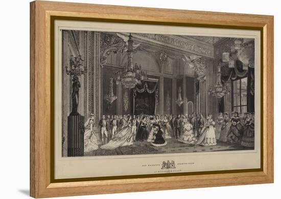 Her Majesty's Drawing-Room at Buckingham Palace-null-Framed Premier Image Canvas