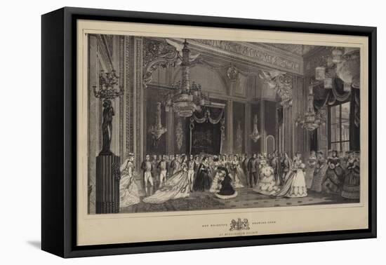 Her Majesty's Drawing-Room at Buckingham Palace-null-Framed Premier Image Canvas