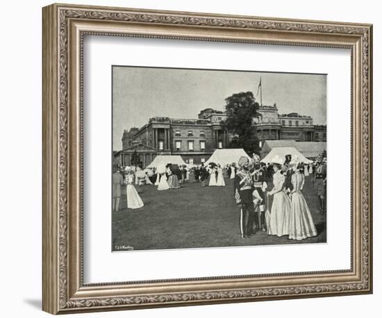 'Her Majesty's Garden Party: Indian Visitors', (c1897)-E&S Woodbury-Framed Giclee Print