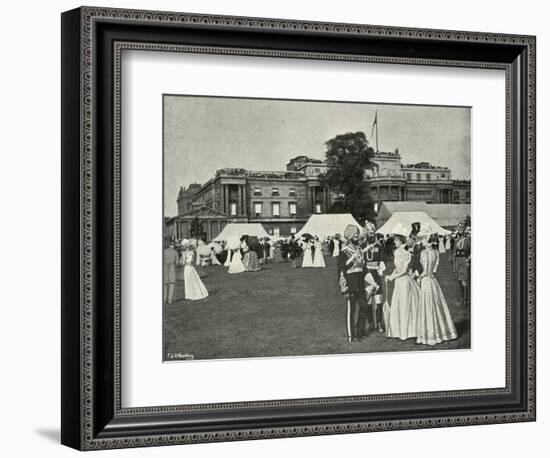 'Her Majesty's Garden Party: Indian Visitors', (c1897)-E&S Woodbury-Framed Giclee Print