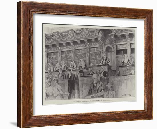 Her Majesty's Judges at St Paul's Cathedral on Sunday, 4 June-Ralph Cleaver-Framed Giclee Print