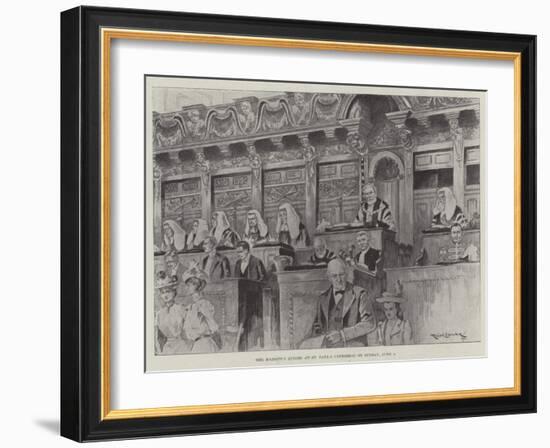 Her Majesty's Judges at St Paul's Cathedral on Sunday, 4 June-Ralph Cleaver-Framed Giclee Print