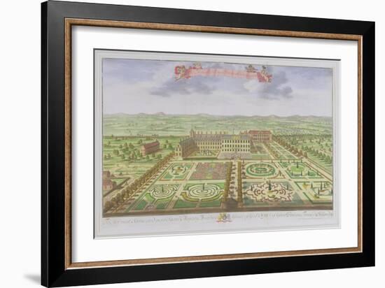 Her Majesty's Royal Palace at Kensington, from "Survey of London"-Leonard Knyff-Framed Giclee Print