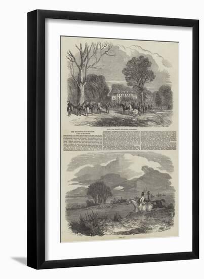 Her Majesty's Stag-Hounds at Hillingdon-Harrison William Weir-Framed Giclee Print