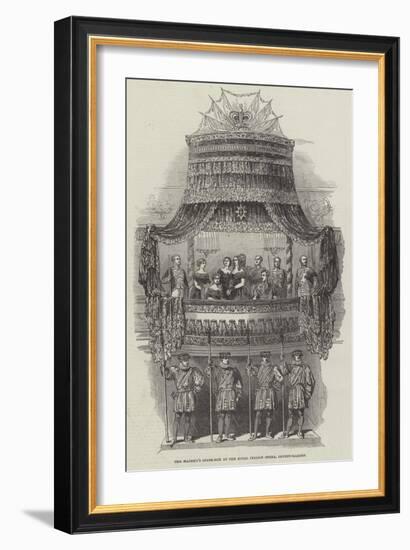 Her Majesty's State-Box at the Royal Italian Opera, Covent-Garden-null-Framed Giclee Print