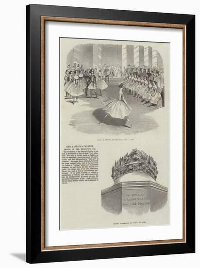 Her Majesty's Theatre, Cerito in the Revolving Pas-null-Framed Giclee Print