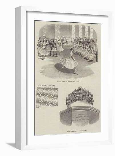 Her Majesty's Theatre, Cerito in the Revolving Pas-null-Framed Giclee Print