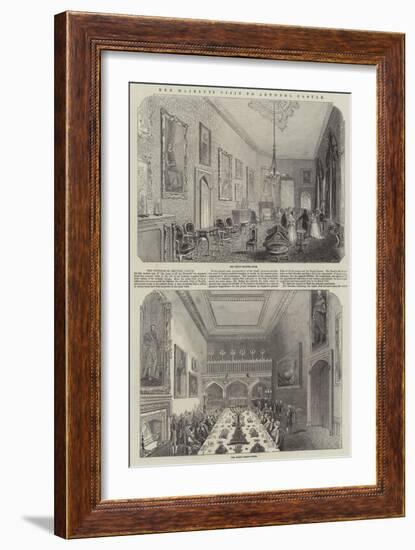 Her Majesty's Visit to Arundel Castle-null-Framed Giclee Print