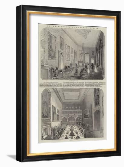 Her Majesty's Visit to Arundel Castle-null-Framed Giclee Print