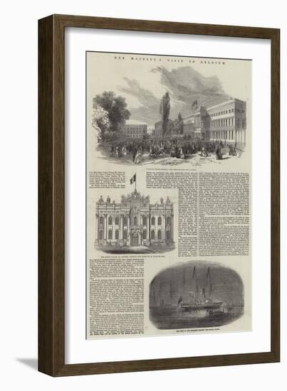 Her Majesty's Visit to Belgium-null-Framed Giclee Print