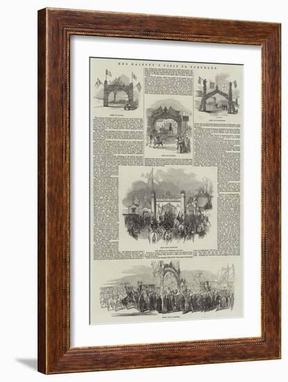 Her Majesty's Visit to Burghley-null-Framed Giclee Print