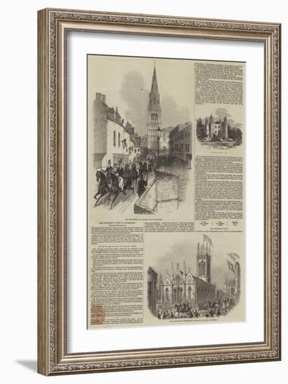 Her Majesty's Visit to Burghley-null-Framed Giclee Print