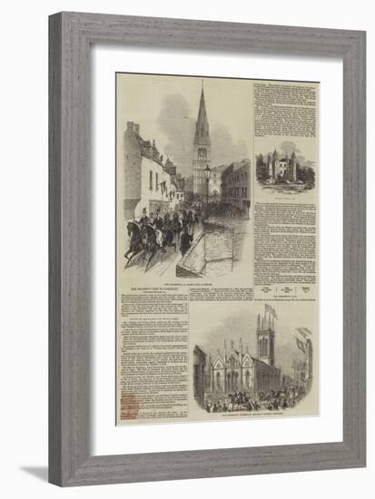 Her Majesty's Visit to Burghley-null-Framed Giclee Print