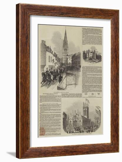 Her Majesty's Visit to Burghley-null-Framed Giclee Print