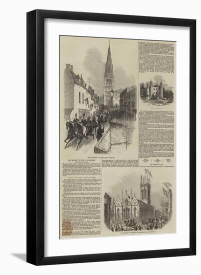 Her Majesty's Visit to Burghley-null-Framed Giclee Print