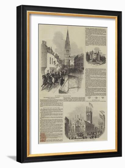 Her Majesty's Visit to Burghley-null-Framed Giclee Print