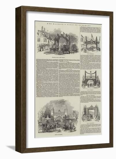 Her Majesty's Visit to Burghley-null-Framed Giclee Print