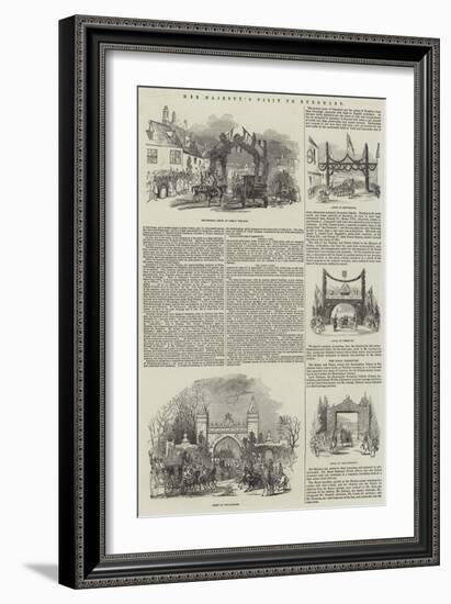 Her Majesty's Visit to Burghley-null-Framed Giclee Print