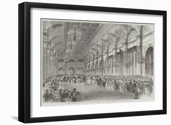 Her Majesty's Visit to France, Grand Ball at the Hotel De Ville-null-Framed Giclee Print