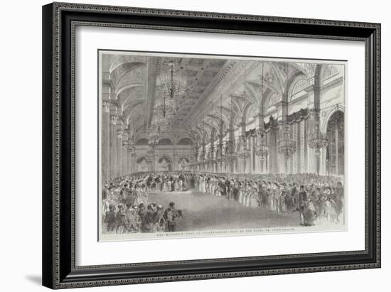 Her Majesty's Visit to France, Grand Ball at the Hotel De Ville-null-Framed Giclee Print