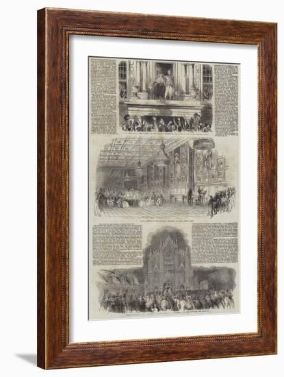 Her Majesty's Visit to France-Antoine Leon Morel-Fatio-Framed Giclee Print