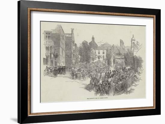 Her Majesty's Visit to Harrow School-null-Framed Giclee Print