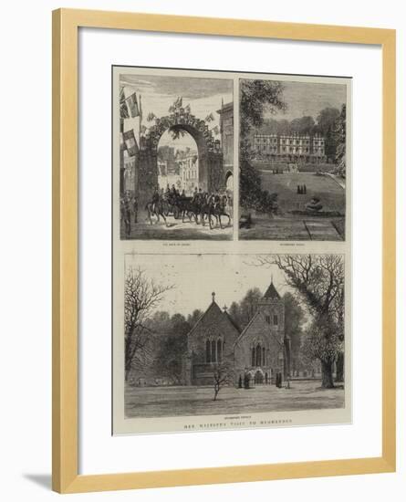 Her Majesty's Visit to Hughenden-null-Framed Giclee Print