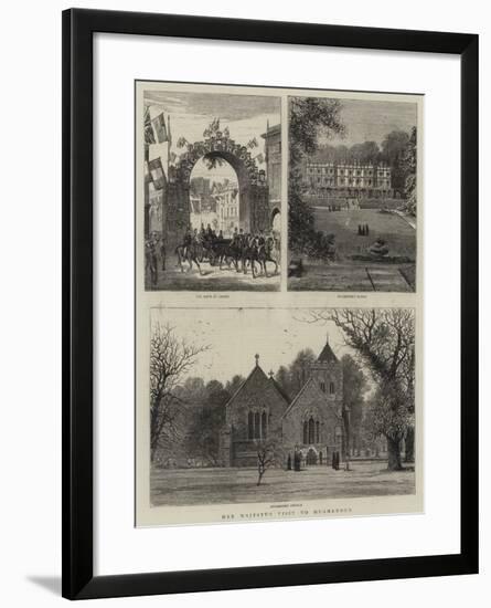 Her Majesty's Visit to Hughenden-null-Framed Giclee Print