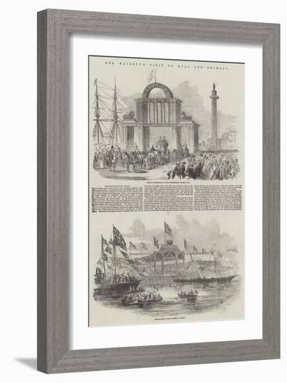 Her Majesty's Visit to Hull and Grimsby-null-Framed Giclee Print