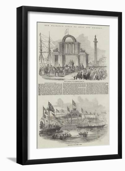 Her Majesty's Visit to Hull and Grimsby-null-Framed Giclee Print