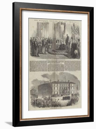 Her Majesty's Visit to Hull and Grimsby-null-Framed Giclee Print