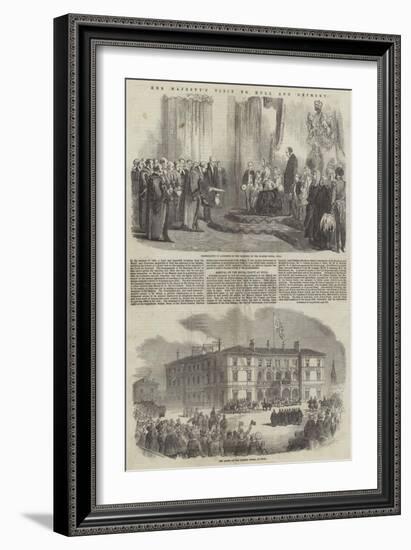 Her Majesty's Visit to Hull and Grimsby-null-Framed Giclee Print