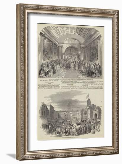 Her Majesty's Visit to Ireland-null-Framed Giclee Print