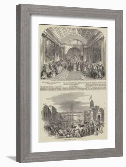 Her Majesty's Visit to Ireland-null-Framed Giclee Print