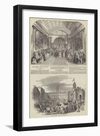 Her Majesty's Visit to Ireland-null-Framed Giclee Print