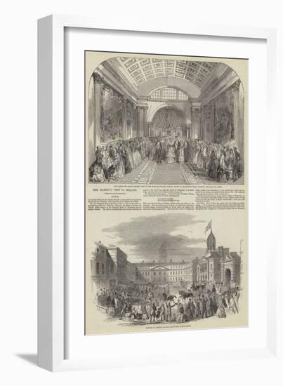 Her Majesty's Visit to Ireland-null-Framed Giclee Print