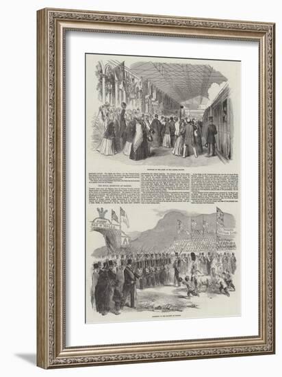 Her Majesty's Visit to North Wales-null-Framed Giclee Print