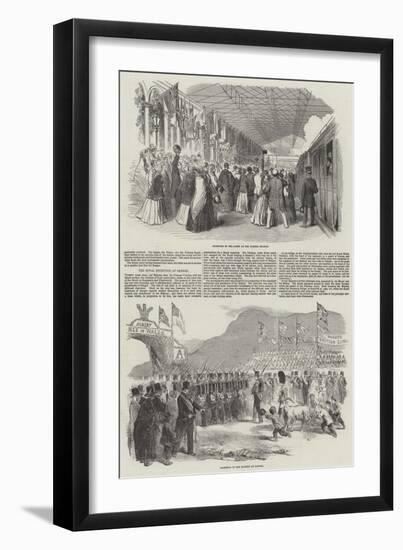 Her Majesty's Visit to North Wales-null-Framed Giclee Print