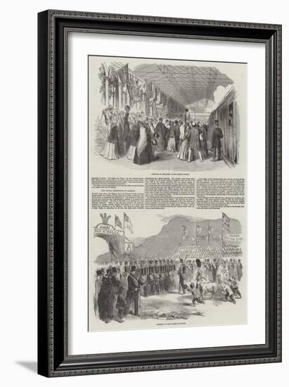 Her Majesty's Visit to North Wales-null-Framed Giclee Print