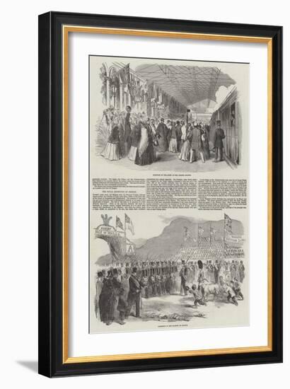 Her Majesty's Visit to North Wales-null-Framed Giclee Print