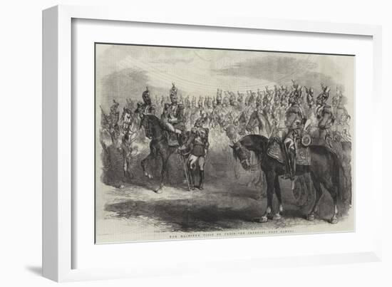 Her Majesty's Visit to Paris, the Imperial Cent Gardes-null-Framed Giclee Print