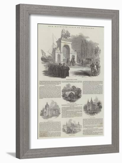 Her Majesty's Visit to Scotland-null-Framed Giclee Print