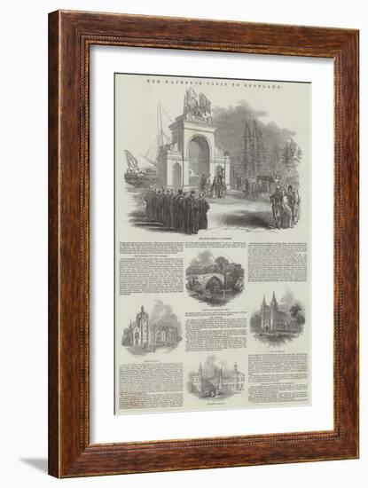 Her Majesty's Visit to Scotland-null-Framed Giclee Print