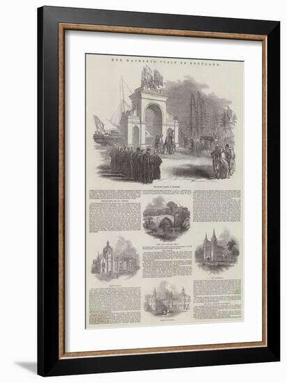 Her Majesty's Visit to Scotland-null-Framed Giclee Print