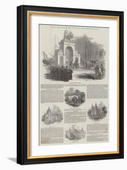 Her Majesty's Visit to Scotland-null-Framed Giclee Print